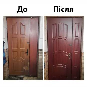Заміна старої мдф накладки на дверях