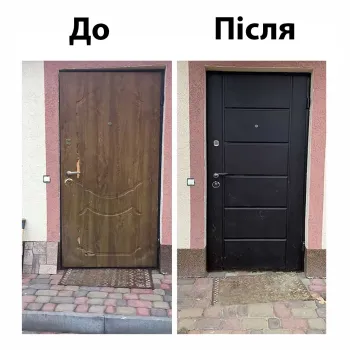 Заміна старої накладки на мдф дверях